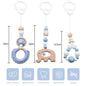 Deluxe Wooden Baby Play Gym Set with Rattle Toys - Perfect for Newborns and Nursery Decor
