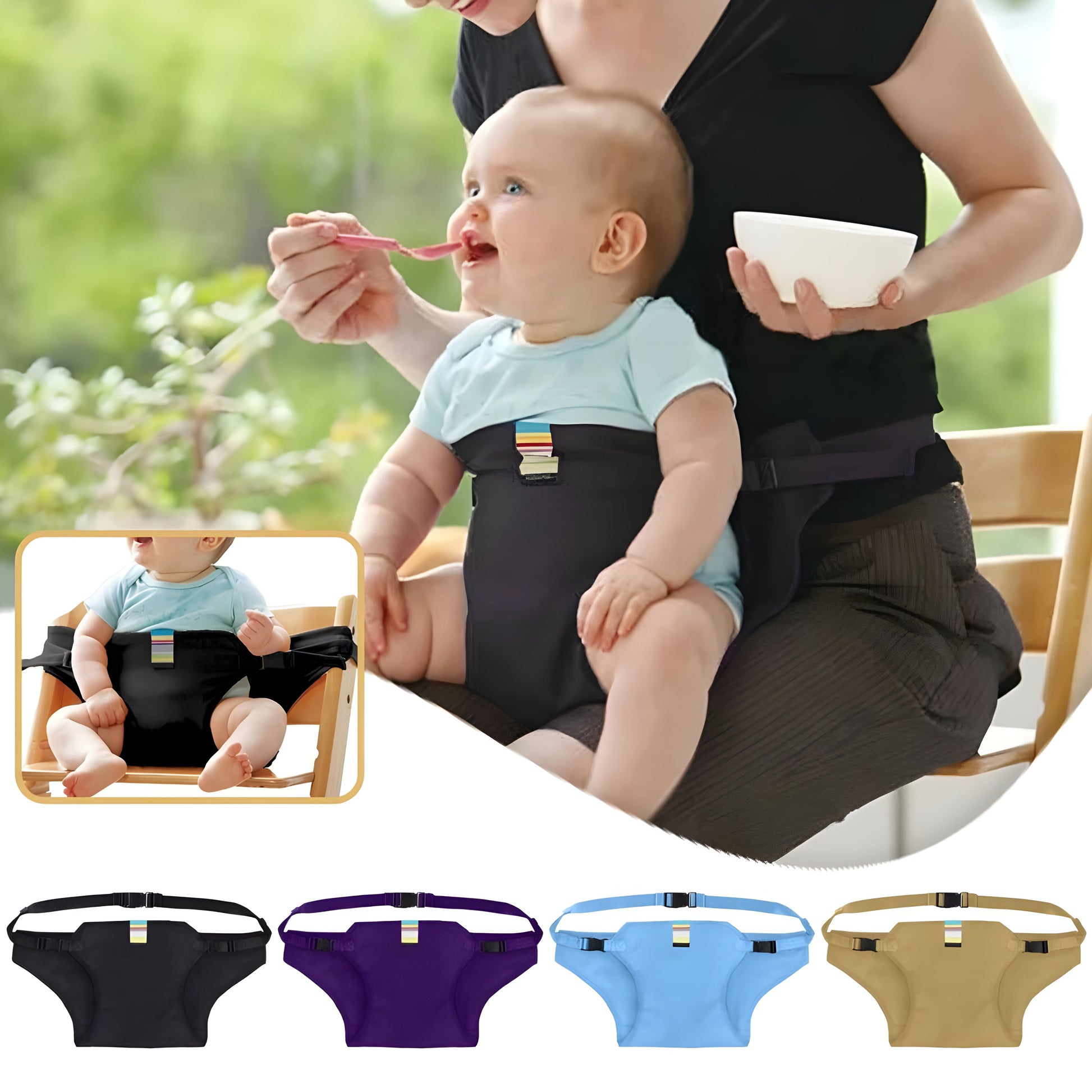 Tinytuck™ Portable Baby Feeding Seat - Safe & Comfortable Meals On-the-Go!