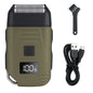 Ultimate Men's USB Rechargeable Electric Shaver - Dual Foil Blades, LED Display, IPX6 Waterproof, Perfect for Wet/Dry Use & Travel Lock