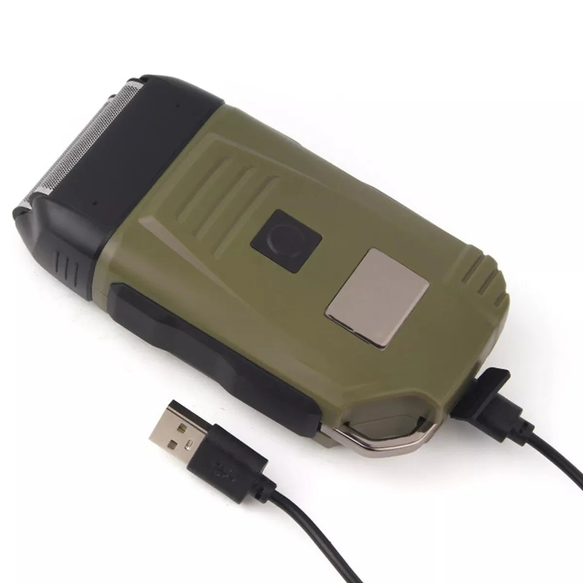 Ultimate Men's USB Rechargeable Electric Shaver - Dual Foil Blades, LED Display, IPX6 Waterproof, Perfect for Wet/Dry Use & Travel Lock