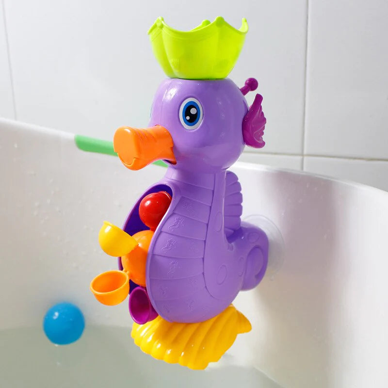 Cute Yellow Duck & Elephant Bath Toys - Fun Waterwheel Spray Tool for Kids!