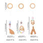 Deluxe Wooden Baby Play Gym Set with Rattle Toys - Perfect for Newborns and Nursery Decor