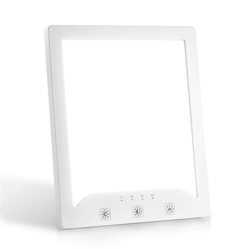 Full Spectrum SAD Lamp 10,000 Lux – Tunable Brightness & Color Temperature for Seasonal Mood Support – Desk & Home Therapy Light