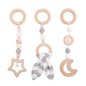 Deluxe Wooden Baby Play Gym Set with Rattle Toys - Perfect for Newborns and Nursery Decor