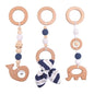 Deluxe Wooden Baby Play Gym Set with Rattle Toys - Perfect for Newborns and Nursery Decor
