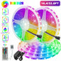 Vibrant 32FT RGB LED Strip Lights with 44-Key Remote - Waterproof & Flexible for Indoor/Outdoor Ambiance