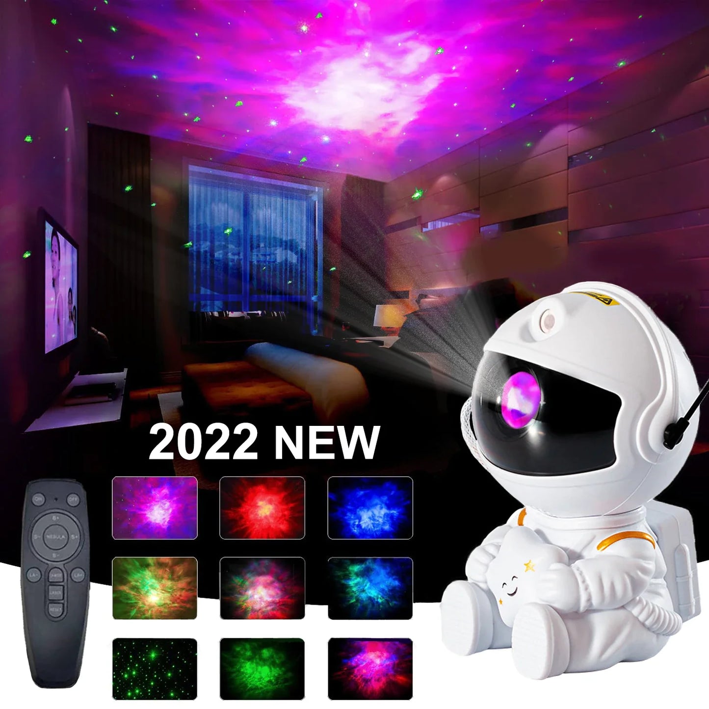 2022 Galaxy Star Projector - Transform Your Bedroom into a Starry Sky Night Light - Perfect Gift for Kids and Home Decor