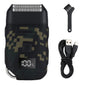 Ultimate Men's USB Rechargeable Electric Shaver - Dual Foil Blades, LED Display, IPX6 Waterproof, Perfect for Wet/Dry Use & Travel Lock