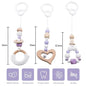 Deluxe Wooden Baby Play Gym Set with Rattle Toys - Perfect for Newborns and Nursery Decor