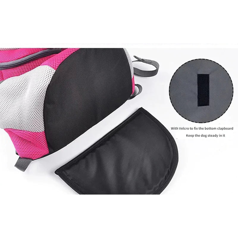 Portable Cat & Dog Backpack - Breathable, Adjustable Pet Carrier for Travel & Walking