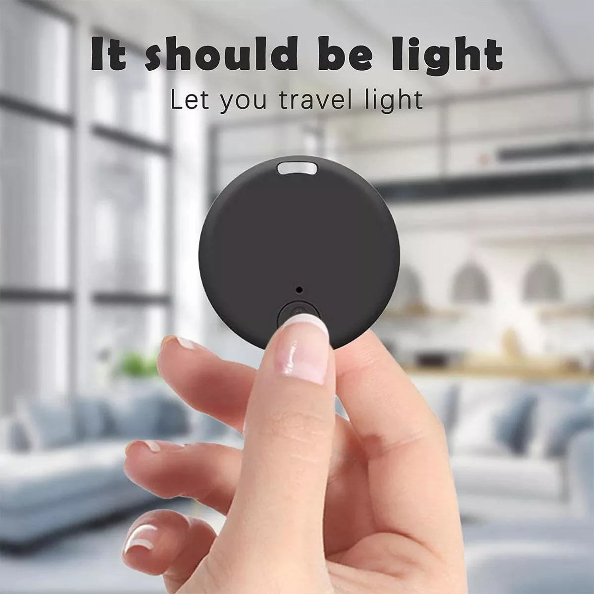 Bluetooth Mini Key Finder Tracker Tag with App Control - Compact Item Locator for Keys Wallets Bags and Pets with Separation Alerts and Two-Way Find