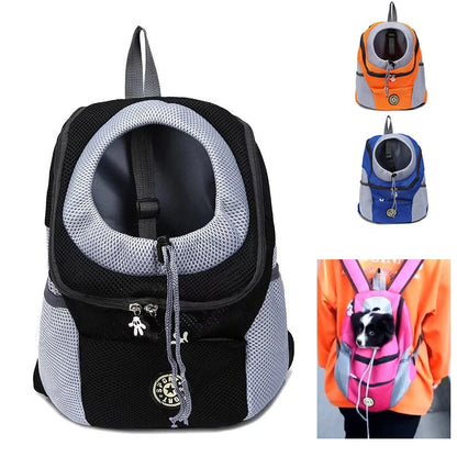 Portable Cat & Dog Backpack - Breathable, Adjustable Pet Carrier for Travel & Walking