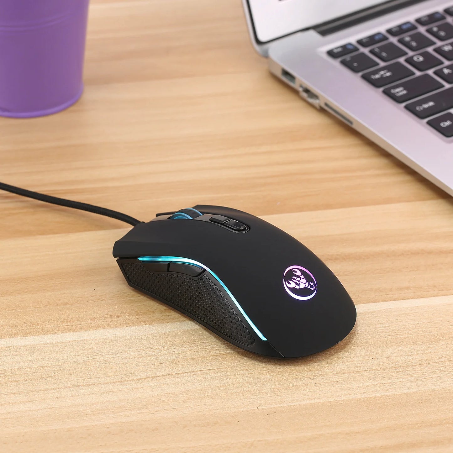 RGB Mechanical Feel USB Wired Gaming Keyboard - Full Size with Floating Keycap Design