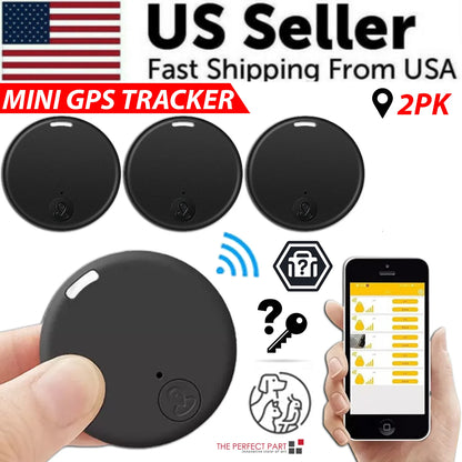Bluetooth Mini Key Finder Tracker Tag with App Control - Compact Item Locator for Keys Wallets Bags and Pets with Separation Alerts and Two-Way Find