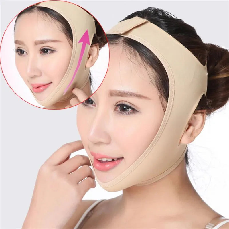 V-Line Face Slimming Strap - Adjustable & Breathable Chin Support for Jawline Contouring - Reusable Unisex Design