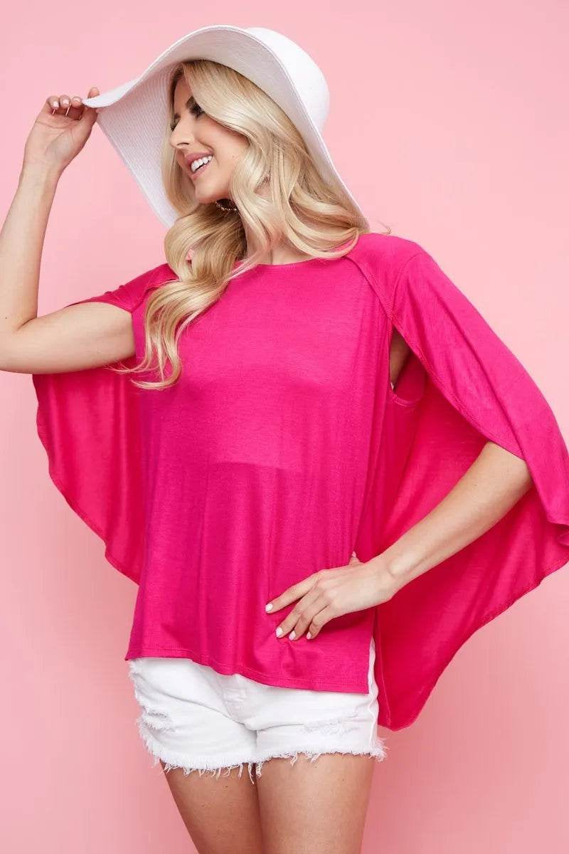 Chic Bibi Fold-Over Back Detail Top - Elevate Your Style!
