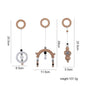 Deluxe Wooden Baby Play Gym Set with Rattle Toys - Perfect for Newborns and Nursery Decor