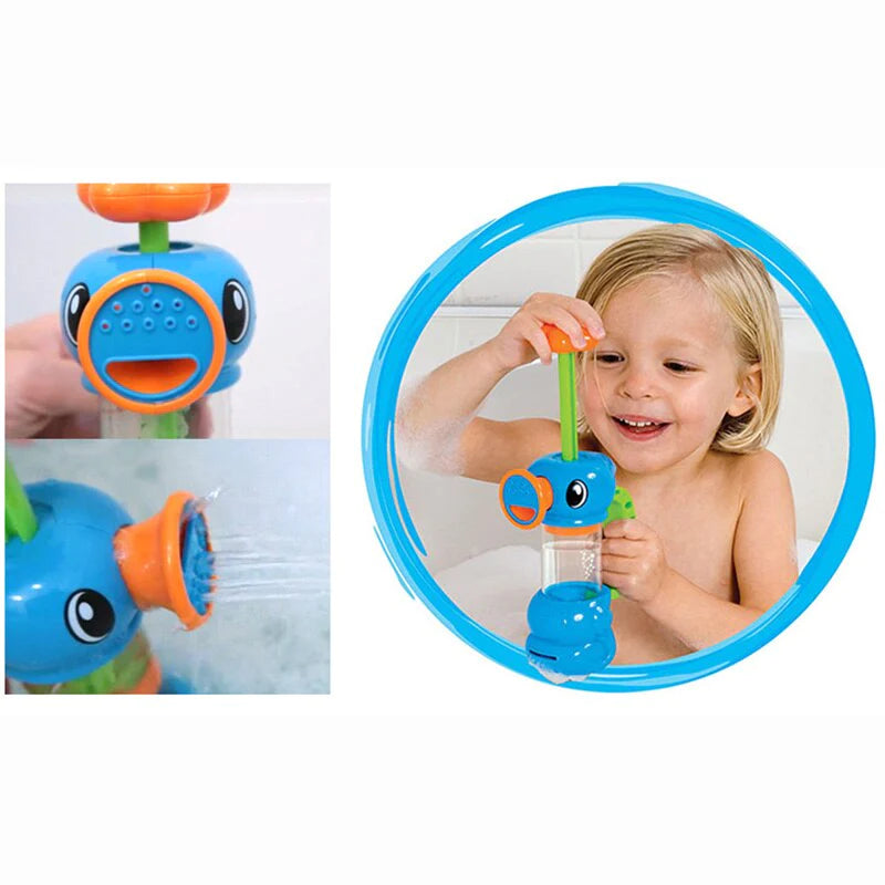 Cute Yellow Duck & Elephant Bath Toys - Fun Waterwheel Spray Tool for Kids!