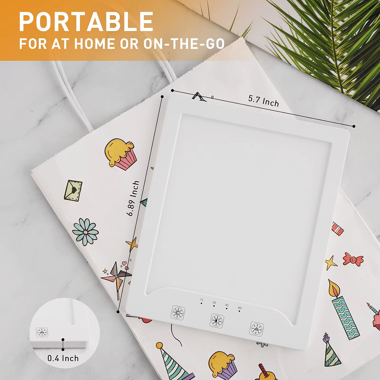 Full Spectrum SAD Lamp 10,000 Lux – Tunable Brightness & Color Temperature for Seasonal Mood Support – Desk & Home Therapy Light