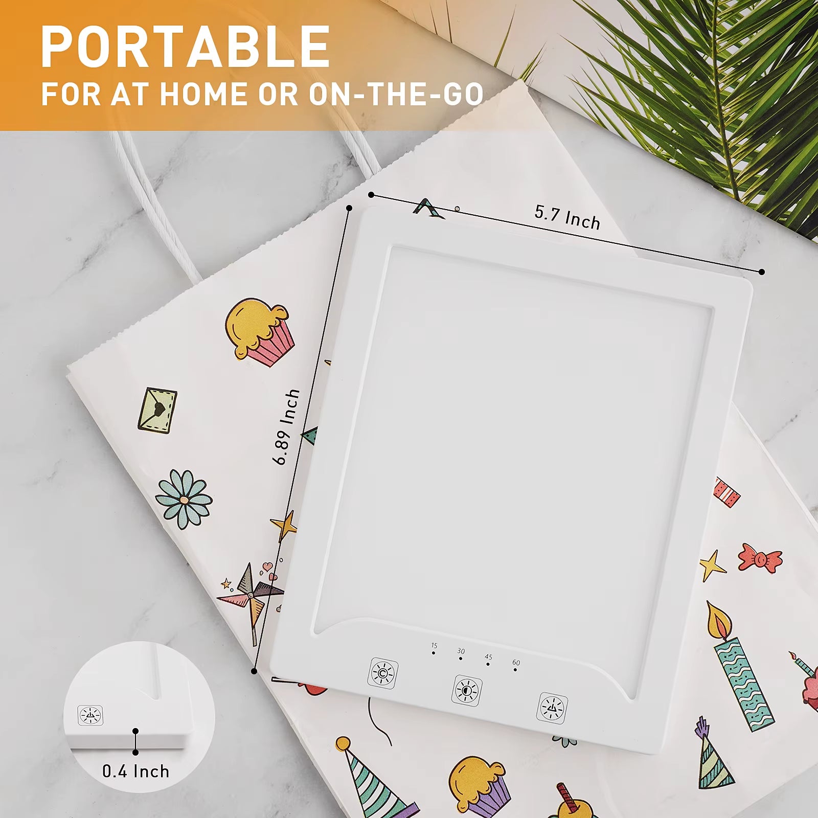 Full Spectrum SAD Lamp 10,000 Lux – Tunable Brightness & Color Temperature for Seasonal Mood Support – Desk & Home Therapy Light