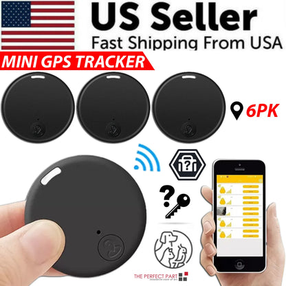Bluetooth Mini Key Finder Tracker Tag with App Control - Compact Item Locator for Keys Wallets Bags and Pets with Separation Alerts and Two-Way Find