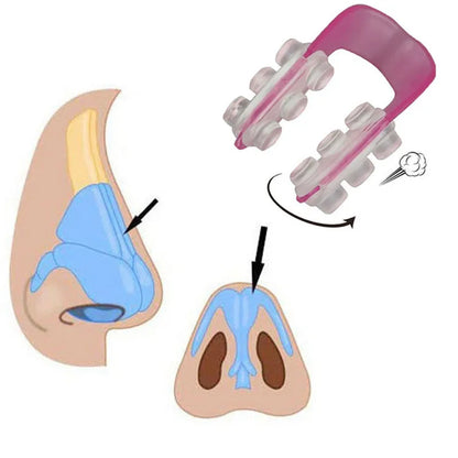Pink Nose Uplifting Shaping Clip - Invisible Tool for Straightening and Beauty Massage, Perfect for Men and Women