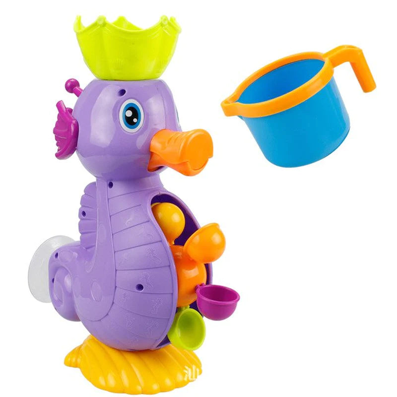 Cute Yellow Duck & Elephant Bath Toys - Fun Waterwheel Spray Tool for Kids!
