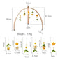 Deluxe Wooden Baby Play Gym Set with Rattle Toys - Perfect for Newborns and Nursery Decor