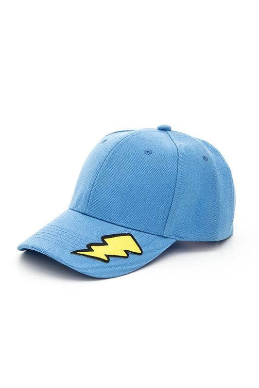 Vibrant Lightning Bolt Team Color Baseball Cap - Show Your Spirit!