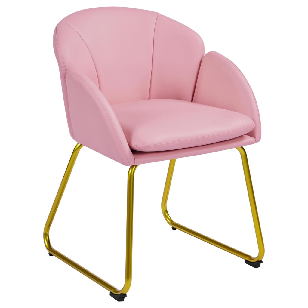 0367bb1473e946fa2cca3ebf36bcbec4 Introducing the Flower Shape Velvet Armchair with Golden Metal Legs, a striking blend of modern design and exceptional comfort. This armchair is the ideal choice for anyone looking to elevate the style of their living room, bedroom, dressing room, or home office. Made from premium materials, it’s not just visually appealing but also built to provide long-lasting comfort and support.