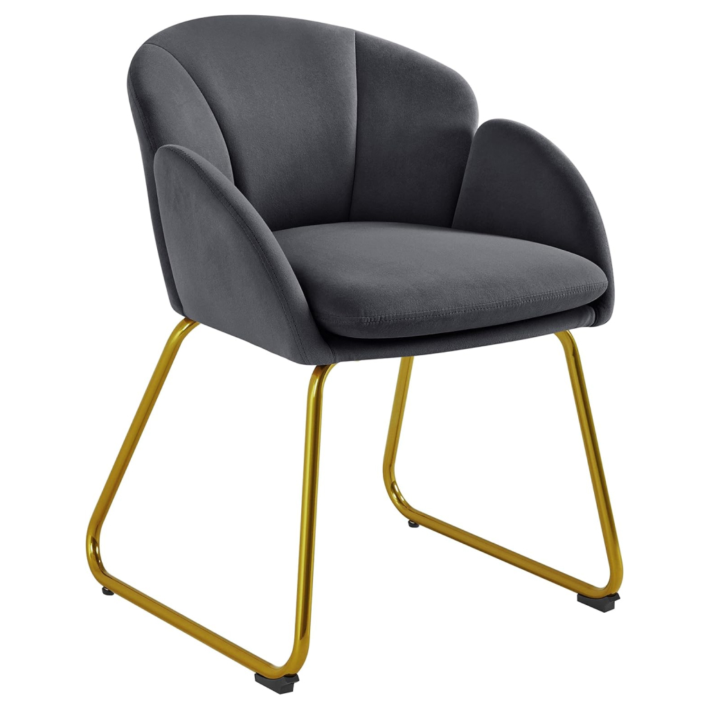 cd78a68e850d8b6b0bc48b844998a32c Introducing the Flower Shape Velvet Armchair with Golden Metal Legs, a striking blend of modern design and exceptional comfort. This armchair is the ideal choice for anyone looking to elevate the style of their living room, bedroom, dressing room, or home office. Made from premium materials, it’s not just visually appealing but also built to provide long-lasting comfort and support.