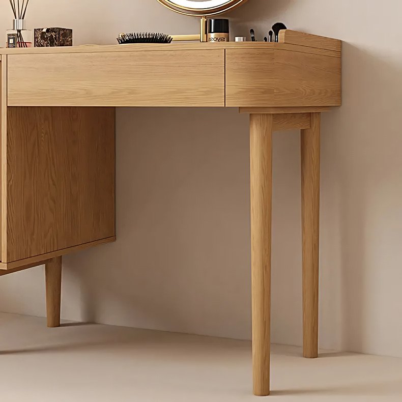 107317c48f3df666db4f0c3a08b89bda8a4be90c-s1-n2-y2.jpg-full Introducing the Modern Minimalist Wood Vanity Dressing Table, the perfect combination of luxury, style, and functionality for contemporary homes. Designed with sleek wooden construction and a minimalist aesthetic, this vanity adds a touch of sophistication to any bedroom or hotel room. With its spacious 100x50x78cm dimensions, integrated mirror, and easy assembly, it offers both ample storage and an elevated getting-ready experience. Ideal for those who value both beauty and practicality, this vanity table enhances your space while keeping your beauty essentials organized and accessible.