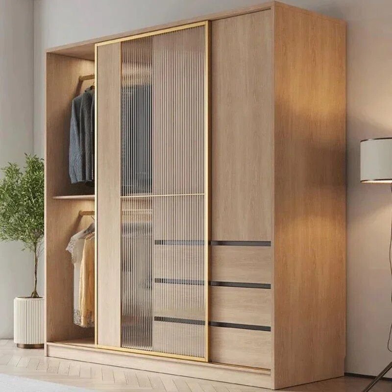 15964d3ea087c69adf52db5759ef3c93.jpg-full Introducing the Modern Minimalist Wardrobe, the ultimate blend of style, functionality, and simplicity for your bedroom. With its sleek, contemporary design, this wardrobe features smooth flat sliding doors that save space and provide a clean, clutter-free look. Crafted from high-quality wood, it offers durability and a premium feel. The wardrobe’s minimalist aesthetic suits any decor, while its spacious interior keeps clothes and accessories neatly organized. Easy to assemble and perfect for compact or spacious rooms, this wardrobe is a practical yet stylish upgrade for your home. Transform your space today!