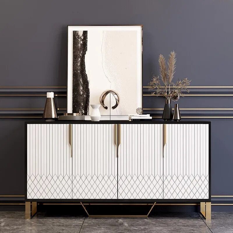 5cc3f37779d1a2e5e15cf3d17f04667e.jpg-full Elevate your home with the Elegant White Minimalist Side Cabinet, a perfect fusion of modern Moroccan style and minimalist design. Crafted from premium wood for durability, this versatile cabinet adds a touch of luxury to any room. Whether used as a living room storage solution, a chic tea cupboard, or a decorative focal point, it seamlessly blends style and functionality. With its customizable design and timeless appeal, this cabinet is ideal for enhancing contemporary or traditional spaces. Experience elegance and practicality—make the Elegant White Minimalist Side Cabinet yours today!