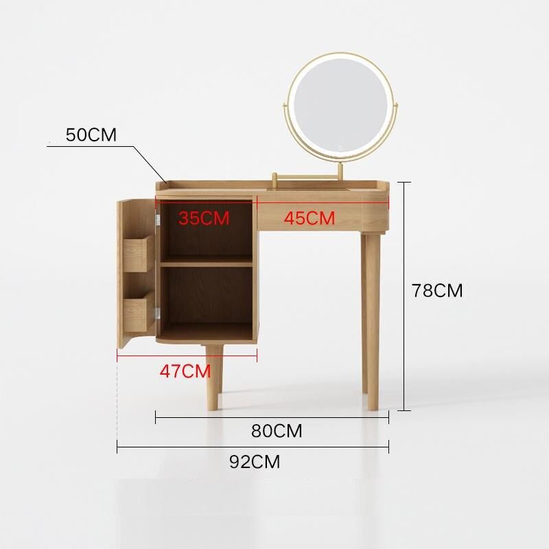 9c44c8139ec93d182b7e6f36932e1e2f Introducing the Modern Minimalist Wood Vanity Dressing Table, the perfect combination of luxury, style, and functionality for contemporary homes. Designed with sleek wooden construction and a minimalist aesthetic, this vanity adds a touch of sophistication to any bedroom or hotel room. With its spacious 100x50x78cm dimensions, integrated mirror, and easy assembly, it offers both ample storage and an elevated getting-ready experience. Ideal for those who value both beauty and practicality, this vanity table enhances your space while keeping your beauty essentials organized and accessible.