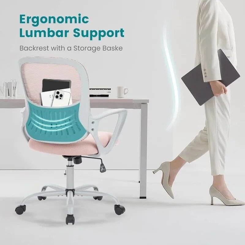 af7ad99209d7185ec3cfe2398b53c87e.jpg-full Introducing our Mid Back Ergonomic Mesh Office Chair, designed for ultimate comfort and productivity. This sleek and modern chair offers customizable features, including adjustable height, tilt, and 360-degree rotation, to ensure a perfect fit for your body. The ergonomic backrest and lumbar support provide all-day comfort, while the breathable mesh fabric keeps you cool during long hours. With a durable, heavy-duty base and smooth-rolling casters, this chair is built to last. Perfect for home offices, gaming, or conference rooms, it’s your go-to solution for a comfortable and productive workspace. Upgrade today!