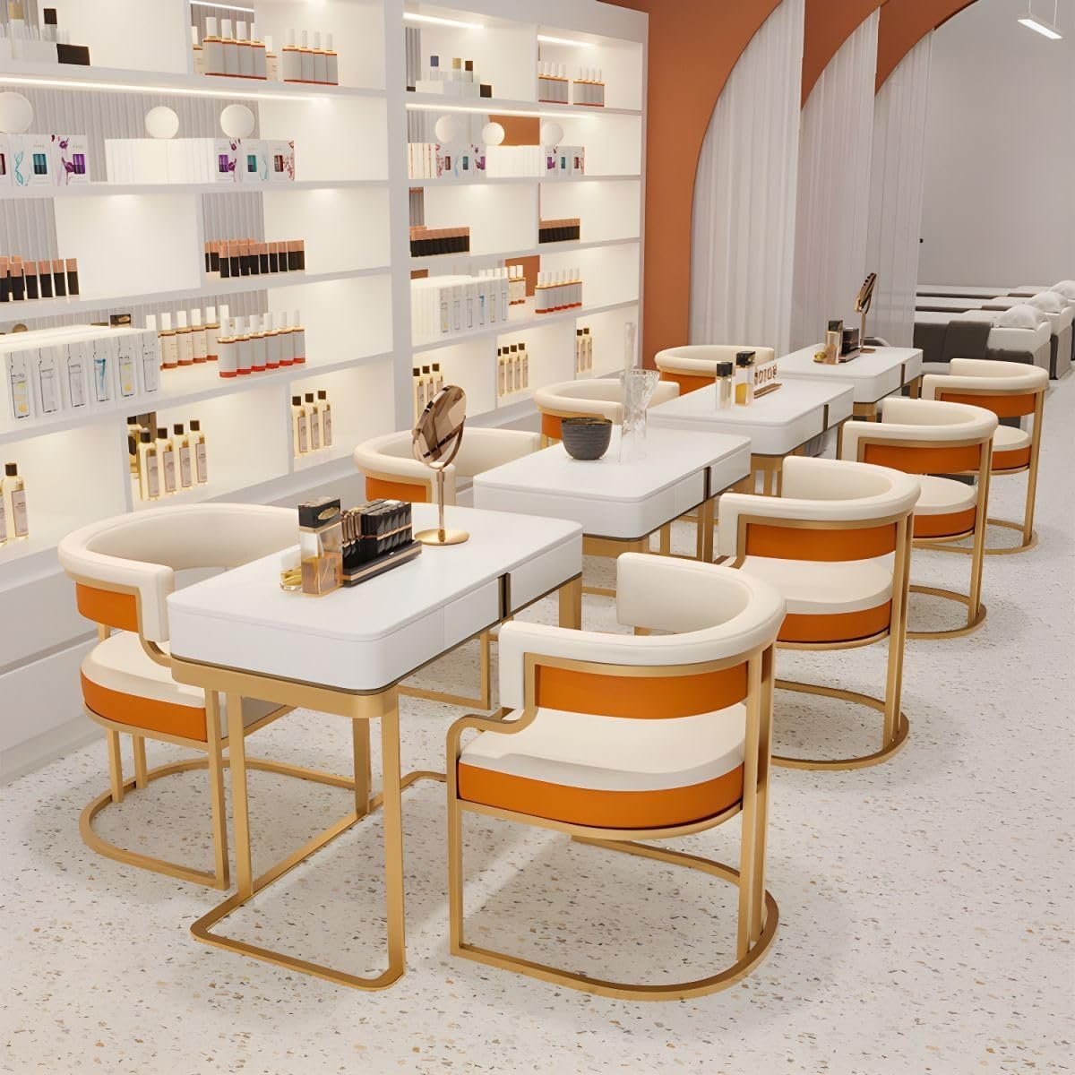 afgrthsr.jpg-full Introducing the Elegant Modern Accent Dining Chair with Handrails – a perfect fusion of style, comfort, and durability. Crafted with sturdy metal and designed in a sleek minimalist style, this chair enhances any space, from dining rooms to offices or outdoor areas. Its ergonomic backrest and convenient handrails offer extra comfort and support for extended seating. Measuring 50x56x73cm, it provides generous space while fitting seamlessly into various decor themes. Whether you're hosting a dinner party or simply enjoying a meal, this chair delivers both elegance and functionality, making it a versatile addition to any room.