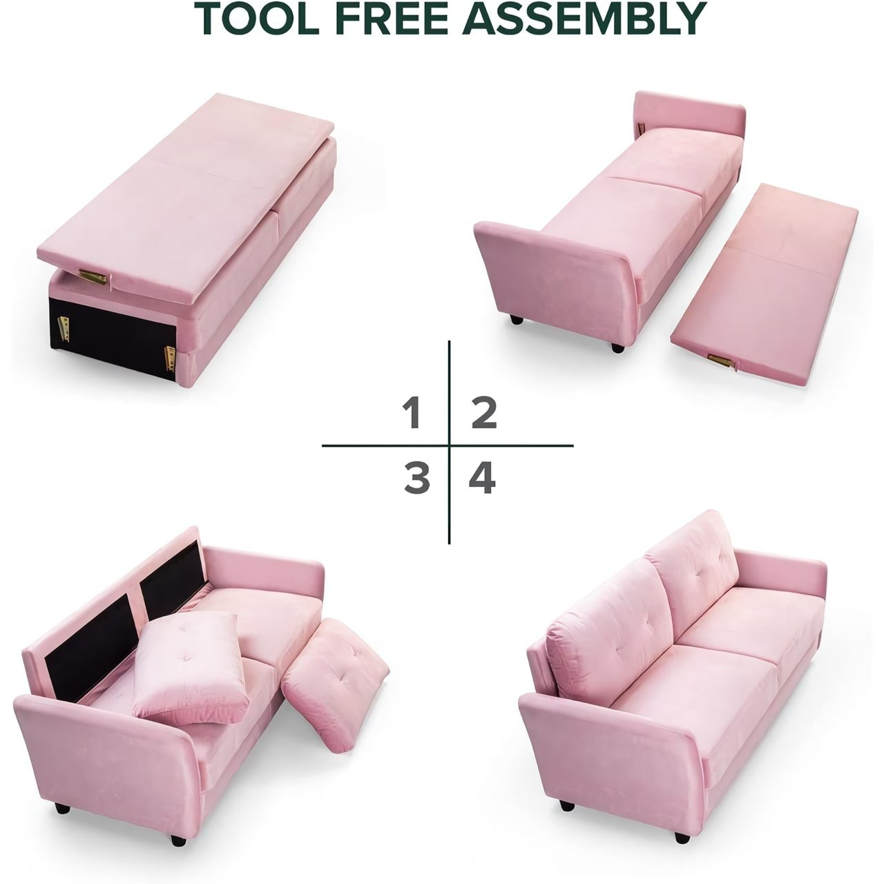 Introducing our Luxurious Velvet Two-Seater Sofa, the perfect blend of comfort and sophistication for your living space. With plush velvet upholstery and supportive foam and fiber cushions, this sofa offers an indulgent seating experience. The durable frame supports up to 750 lbs, ensuring long-lasting stability. Enjoy hassle-free, tool-free assembly in under 20 minutes, making it a convenient and stylish addition to any room. Available in a variety of luxurious shades, this sofa effortlessly combines elegance with practical comfort. Transform your living room into a cozy retreat today!