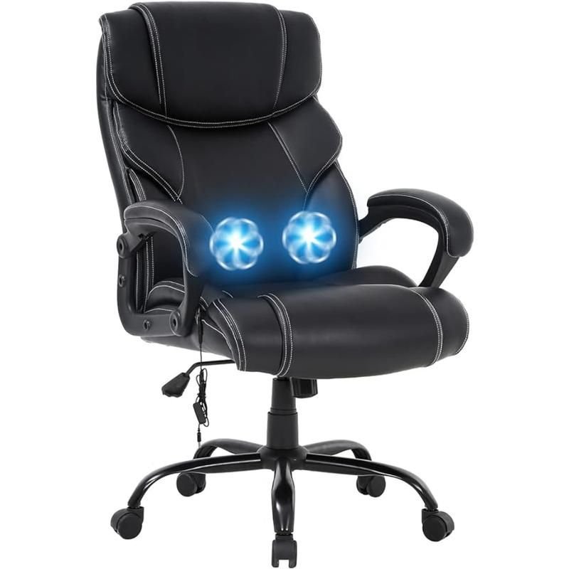 b282c83ffa583c63b5eea2cfd7be0934.jpeg-full Introducing the Big and Tall Office Chair, designed to provide exceptional comfort for extended work sessions. Upholstered in soft PU leather, this executive chair features extra-thick cushioning, offering maximum comfort for users up to 400lbs. The robust commercial-grade components ensure lasting support, making it perfect for heavy-duty use.