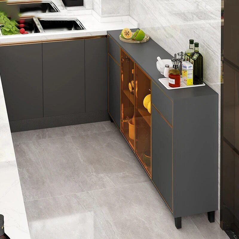 Introducing our Luxury Nordic Glass Display Sideboard, where modern minimalist design meets exceptional functionality. Featuring over 10 drawers, this sleek sideboard offers ample storage while enhancing your space with its striking art pattern and clean lines. Perfect for the dining room, living room, or even the kitchen, this versatile piece blends seamlessly with any decor. Crafted from durable wood-based panels, it’s not just a storage solution—it’s a statement of sophistication and smart living. Embrace the elegance of minimalist luxury and transform your home today!