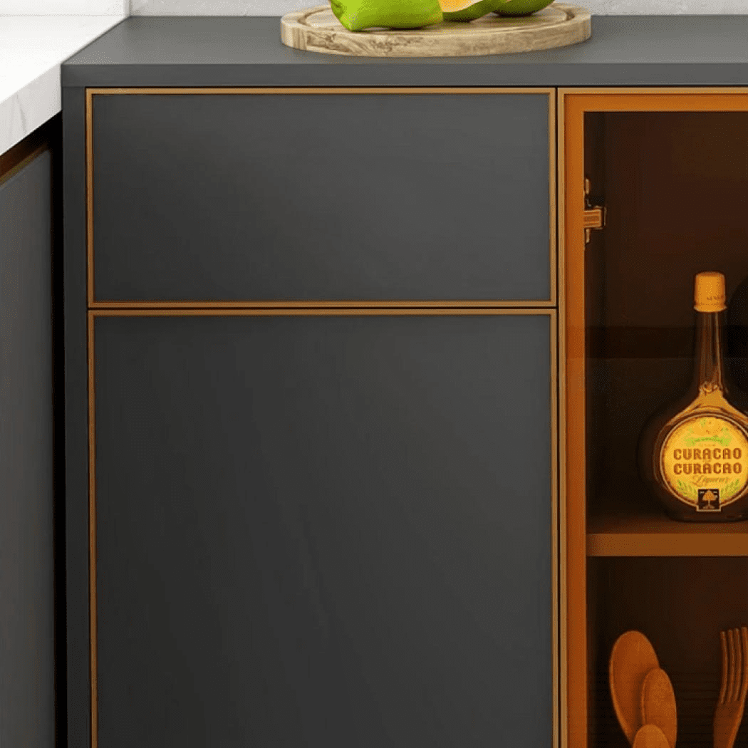 Introducing our Luxury Nordic Glass Display Sideboard, where modern minimalist design meets exceptional functionality. Featuring over 10 drawers, this sleek sideboard offers ample storage while enhancing your space with its striking art pattern and clean lines. Perfect for the dining room, living room, or even the kitchen, this versatile piece blends seamlessly with any decor. Crafted from durable wood-based panels, it’s not just a storage solution—it’s a statement of sophistication and smart living. Embrace the elegance of minimalist luxury and transform your home today!