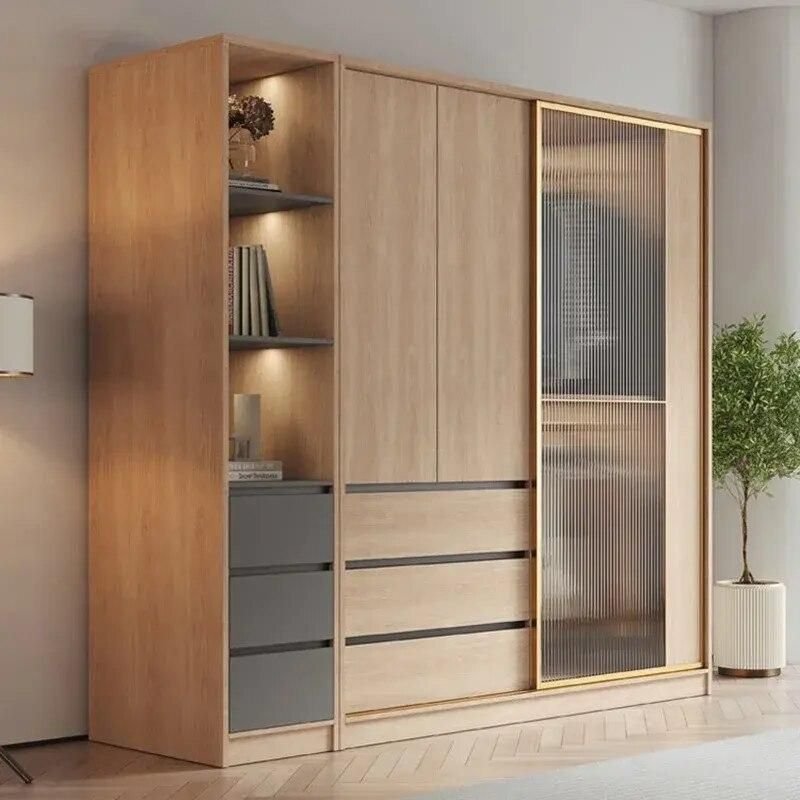 e6842a1f9db68c9e5de85030bf00edc6.jpeg-full Introducing the Modern Minimalist Wardrobe, the ultimate blend of style, functionality, and simplicity for your bedroom. With its sleek, contemporary design, this wardrobe features smooth flat sliding doors that save space and provide a clean, clutter-free look. Crafted from high-quality wood, it offers durability and a premium feel. The wardrobe’s minimalist aesthetic suits any decor, while its spacious interior keeps clothes and accessories neatly organized. Easy to assemble and perfect for compact or spacious rooms, this wardrobe is a practical yet stylish upgrade for your home. Transform your space today!