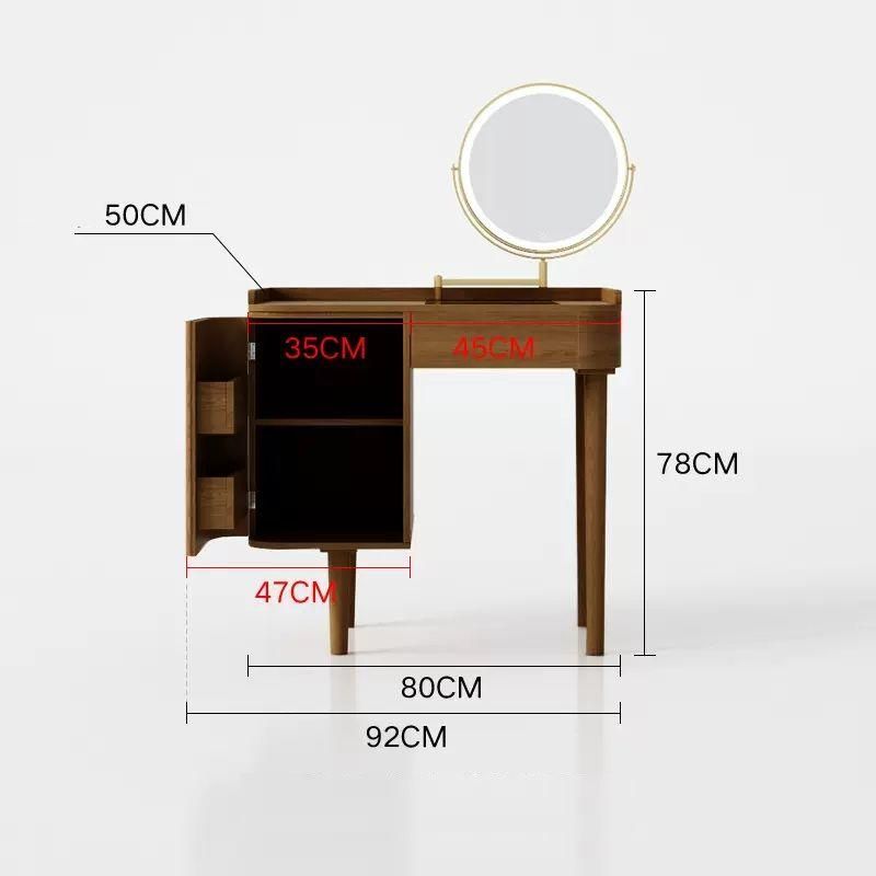 e96ddbf21e9681d6a0fe3f08603d17e1 Introducing the Modern Minimalist Wood Vanity Dressing Table, the perfect combination of luxury, style, and functionality for contemporary homes. Designed with sleek wooden construction and a minimalist aesthetic, this vanity adds a touch of sophistication to any bedroom or hotel room. With its spacious 100x50x78cm dimensions, integrated mirror, and easy assembly, it offers both ample storage and an elevated getting-ready experience. Ideal for those who value both beauty and practicality, this vanity table enhances your space while keeping your beauty essentials organized and accessible.