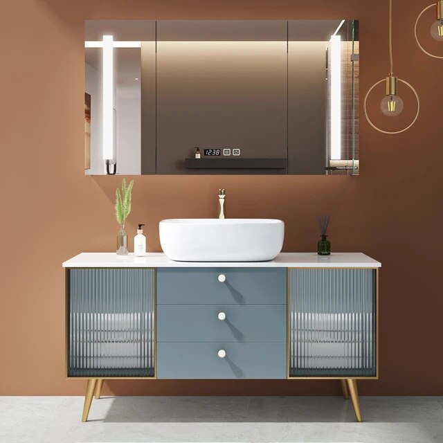 123retrfyhg (1) Elevate your bathroom with our Elegant Solid Wood Bathroom Vanity Set, a perfect blend of luxury and functionality. Crafted from durable solid wood, this sleek vanity features a modern design that complements any decor. The integrated basin and included mirror light enhance both style and practicality, providing perfect lighting for grooming. Ideal for both spacious and compact bathrooms, this vanity set is a timeless addition to your home, offering durability and sophistication for years to come. Transform your bathroom into a sanctuary of elegance today!