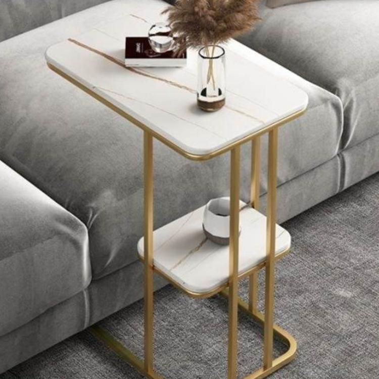 Introducing our exquisite Sofa Side Table, where style meets functionality. Featuring a sleek metal frame and luxurious marble tabletop, this table adds a touch of contemporary elegance to any room. Compact and versatile, it’s perfect beside your sofa, bed, or even in a bar setting, offering a convenient spot for drinks, books, or décor. With easy installation and durable materials, this statement piece elevates your space with both beauty and practicality.