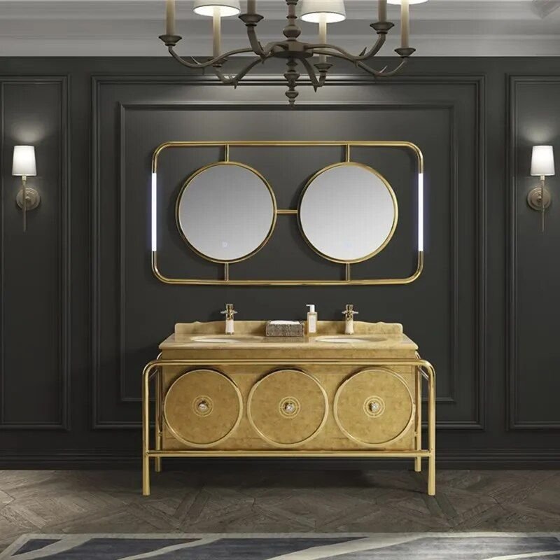 3ec566e0f3e166cb8ef87dcf97ce3f11.jpg-full Transform your bathroom into a sanctuary of luxury with the Elegant Marble and Stainless Steel Bathroom Vanity Combo. Featuring a space-efficient design under 60cm in length, this vanity combines high-quality marble and a durable stainless steel framework for both timeless beauty and resilience. The integrated mirror light adds sophistication and perfect lighting for your daily routine. With a blend of modern and Southeast Asian-inspired elements, this vanity brings functional elegance to any bathroom, creating a serene atmosphere while offering lasting durability. Ideal for renovations or upgrades, it's a statement piece that elevates both style and practicality.