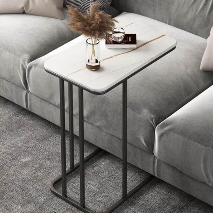 Introducing our exquisite Sofa Side Table, where style meets functionality. Featuring a sleek metal frame and luxurious marble tabletop, this table adds a touch of contemporary elegance to any room. Compact and versatile, it’s perfect beside your sofa, bed, or even in a bar setting, offering a convenient spot for drinks, books, or décor. With easy installation and durable materials, this statement piece elevates your space with both beauty and practicality.