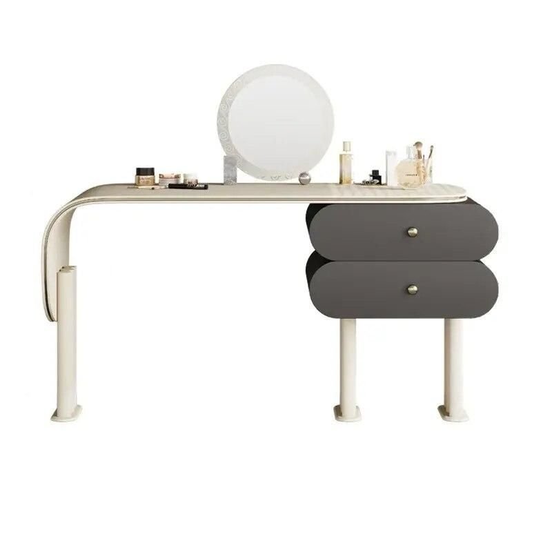 Introducing our Modern Minimalist Oak Vanity Set, a perfect blend of elegance and functionality for your bedroom. Crafted from solid oak with a luxurious saddle leather top, this vanity set features a sleek, French minimalist design that adds sophistication to any space. It includes a built-in mirror, comfortable makeup stool, and two drawers for ample storage, providing a functional yet stylish solution for your beauty routine. Easy to assemble, this set is ideal for anyone looking to elevate their bedroom with both practicality and luxury.