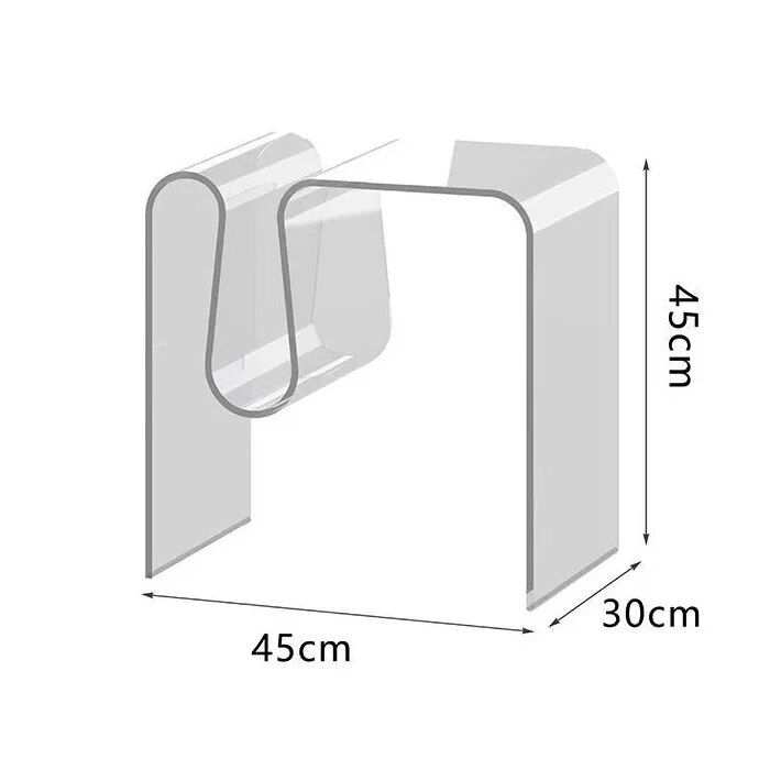 66b00273e9c4f928b05c48b318173d5a The Modern Acrylic Water Drop Coffee Table is a stunning blend of minimalist design and functional art. With its unique water drop shape, this table adds a touch of modern luxury to any room. Crafted from high-quality acrylic, it’s durable, easy to clean, and requires no assembly. Measuring 45x30x45cm, it's perfect for small to medium spaces, offering both style and practicality with its efficient storage functionality. Ideal for living rooms, offices, or bedrooms, this table serves as a conversation-starting centerpiece, elevating your space with its light luxury and artistic charm.