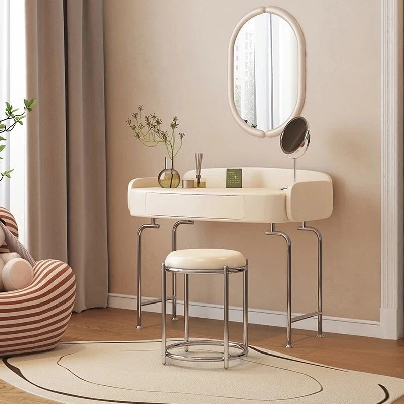 Transform your bedroom with the Elegant European-Style Multifunctional Dressing Table, a perfect blend of sophistication and practicality. Featuring six spacious drawers for ample storage, a sleek wooden construction, and a sophisticated finish, this versatile piece offers more than just a vanity—it can also function as a desk or storage unit. The modern design, with its high-quality MDF panels, adds a touch of European elegance to any room. Easy to assemble and customizable to your style, this multifunctional dressing table is the ideal addition to any contemporary space. Elevate your home today!